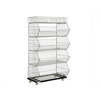 Supermarket Mesh Basket Racks Supermarket Mesh Basket Racks